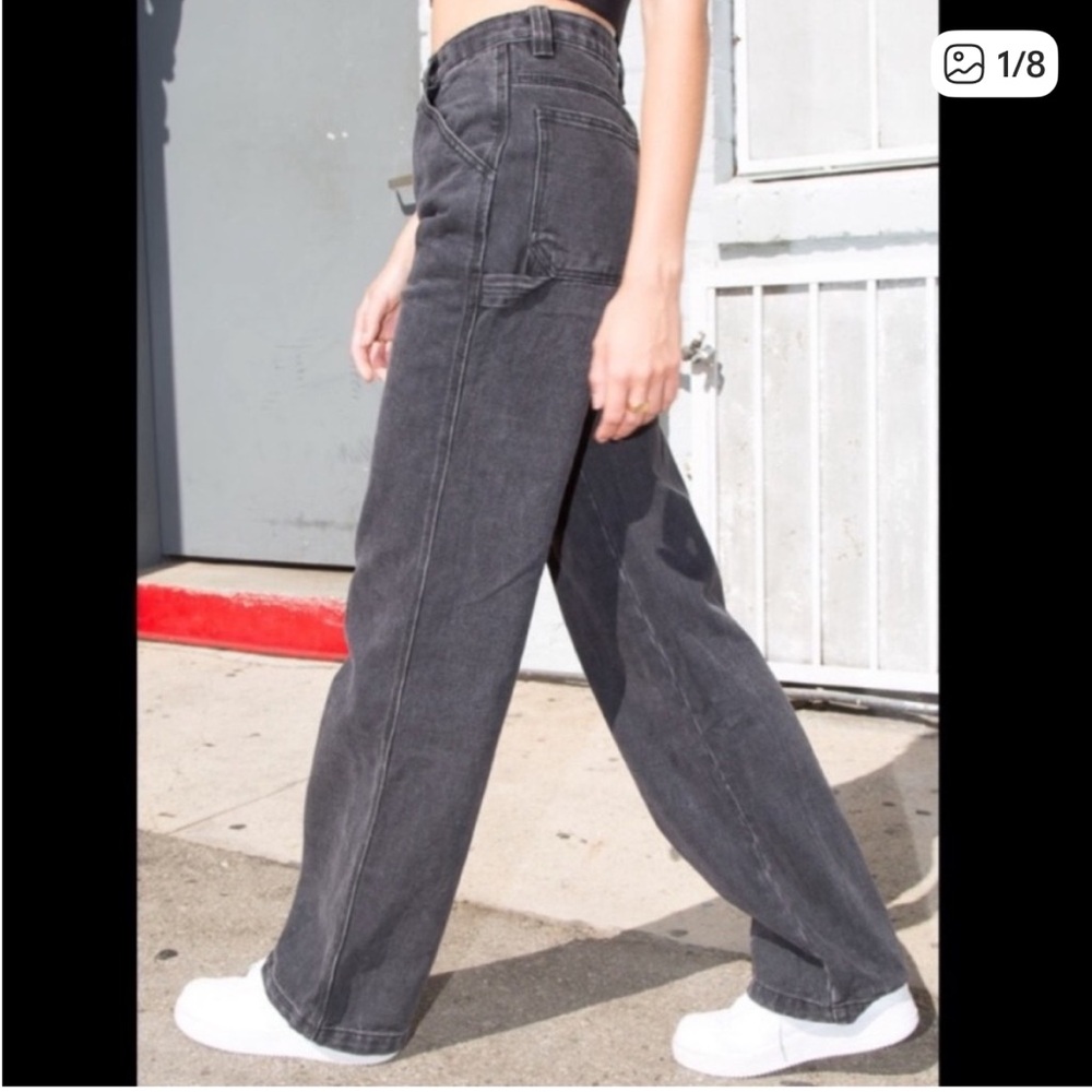 Brandy Melville J. Galt Dark Gray Carpenter Pants